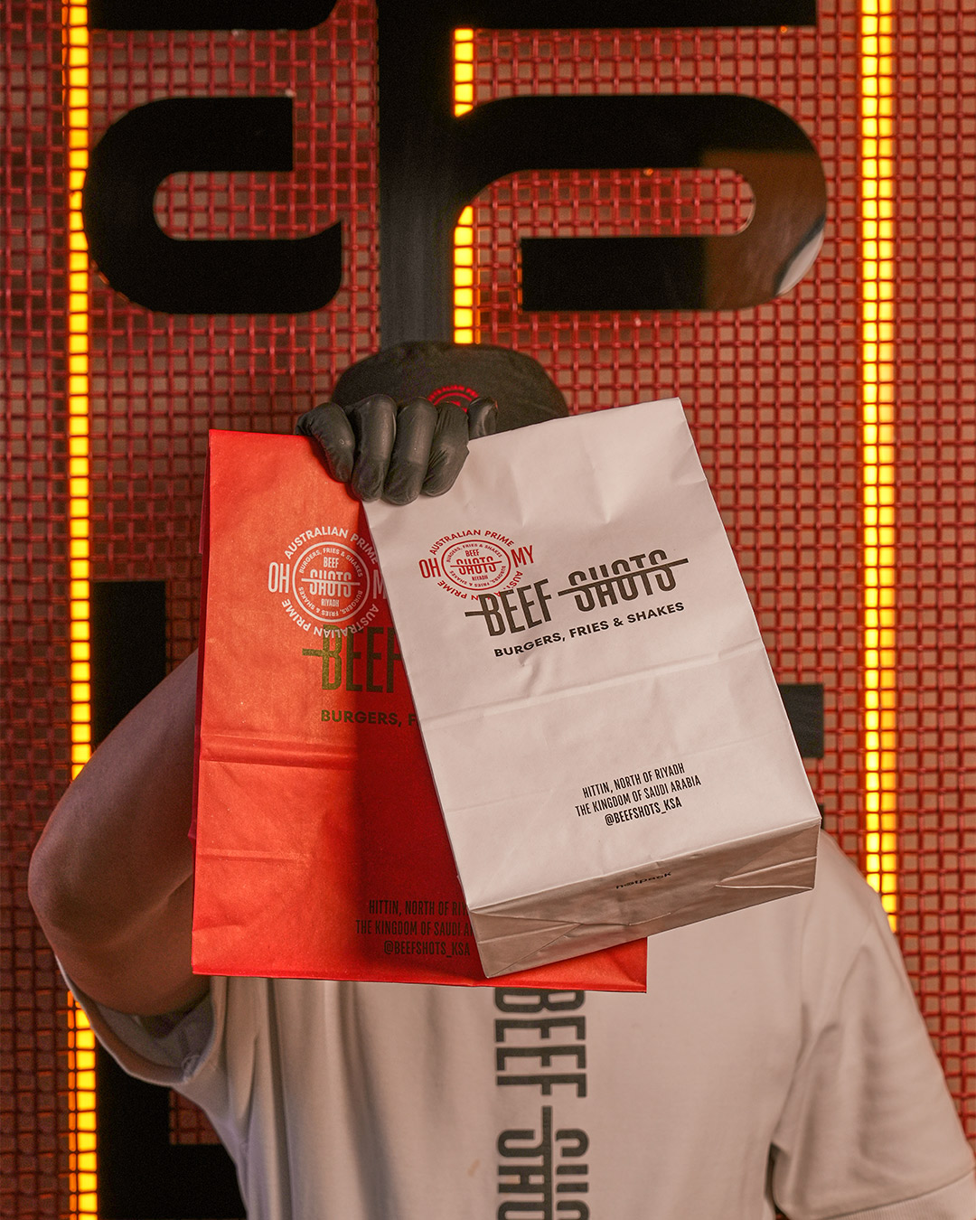 Signature fries and appetizers at Beefshots Tahlia – complete premium burger meal in Riyadh